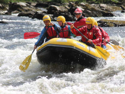 Rafting down River Tay, near Edinburgh