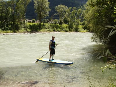 Stand Up Paddle tour on the river Drava near Lienz