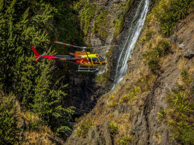 Helicopter flight over Reunion Island from Saint-Pierre