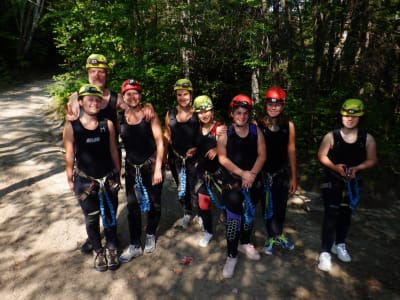 Abstieg der Fourneaux-Schlucht in der Region Saguenay-Lac-Saint-Jean