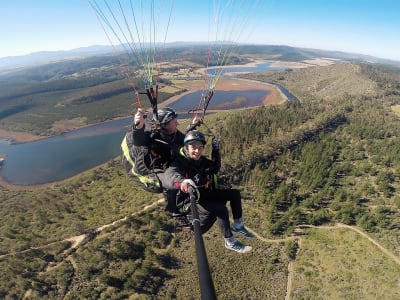 Tandem Paragliding flight over Wilderness National Park