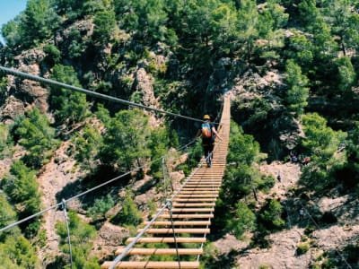 Vía Ferrata Fuente de Godalla beginners / intermediate level (k3) in Enguera, Valencia