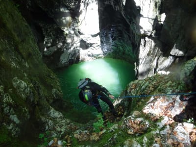 Canyoning in the Gorges de Chailles, near Chambéry