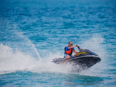 Jet ski guided excursion from Moraira to Cap de la Nao, Jávea