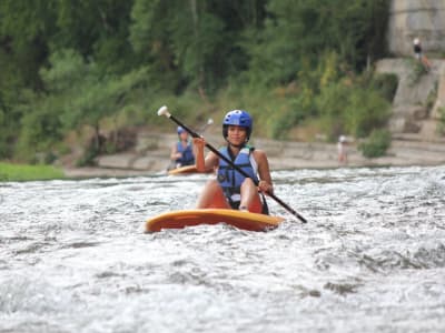 Excursión guiada en Stand Up Paddle por las gargantas de Chassezac, Ardèche