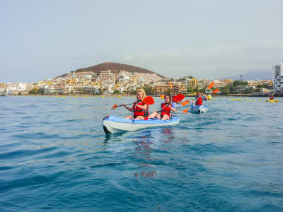 Kajak- und Schnorcheltour mit Schildkröten ab Los Cristianos, Teneriffa