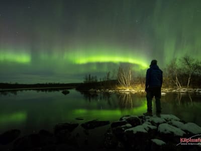 Persecución de auroras boreales en minibús desde Kilpisjärvi en Enontekiö