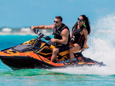 Excursión guiada en moto de agua desde Puerto Banús hasta Marbella