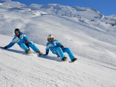 Descente en Yooner à La Clusaz