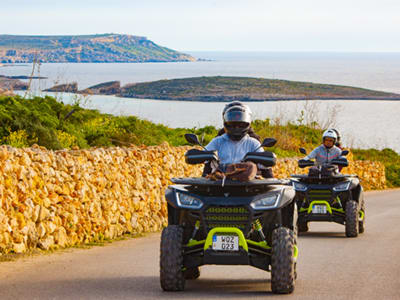 Excursion d'une journée en quad autour de Gozo et Comino, Malte