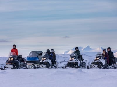 Excursion en motoneige dans l'arrière-pays depuis Abisko