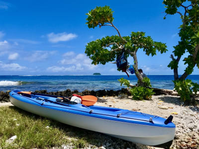 Excursión en kayak de mar por la laguna de Raiatea