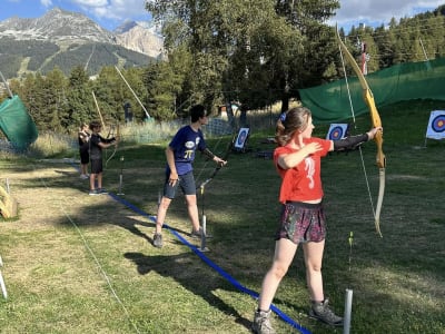 Tiro con arco en Les Coches, La Plagne