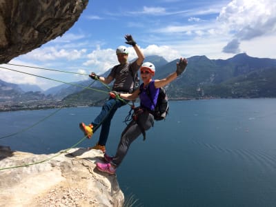 Via ferrata du Balconi sul Garda au-dessus du lac de Garde