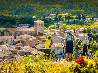 Excursion en VTT électrique à Lagrasse, près de Narbonne