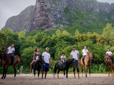 Curso de descubrimiento de la equitación en Le Morne, Mauricio