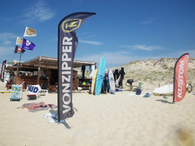 Standort der Surfausrüstung in Seignosse, Landes