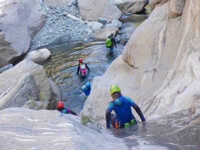 Canyoning für Fortgeschrittene im Wildbach Chalamy, Aosta