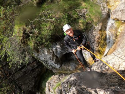 Barranquismo en el Cañón Fratarica en Bovec