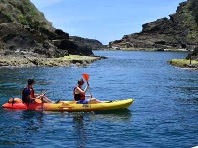 Location de kayak de mer à Vila Franca do Campo à São Miguel, Açores