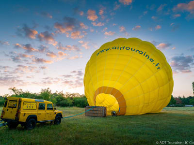 Vuelo en globo aerostático en la región de Sarthe, cerca de Tours