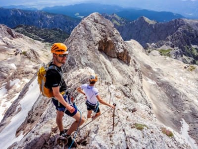 Klettern und Klettersteig auf den Gipfel des Triglav, ausgehend von Bled