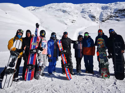 Clases de snowboard en Les Angles, Pirineos