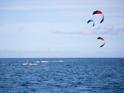 Downwind Kitesurfing in Tahiti