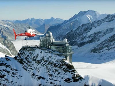 Vol panoramique en hélicoptère du Jungfraujoch au départ d'Interlaken