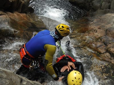 Epic Canyoning in Nonaj Canyon near Alagna Valsesia, Aosta Valley