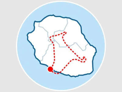 Survol complet de La Réunion en hélicoptère au départ de Saint-Pierre