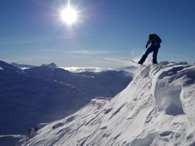 Discovery of backcountry snowboarding in Val Thorens, Les 3 Vallées