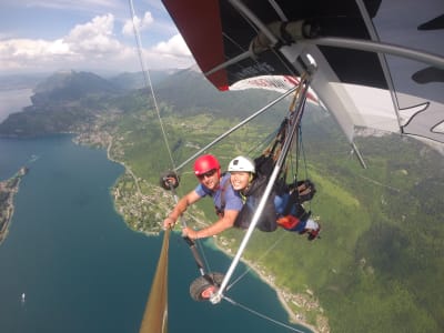 Drachenfliegen im Tandemflug über Annecy