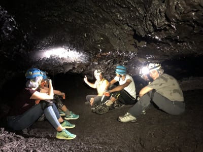 Tunnels de lave du volcan du Piton de la Fournaise, La Réunion