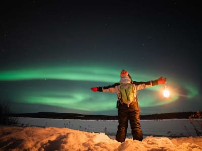 Nordlicht-Fototour mit dem Minivan ab Levi