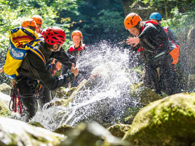 Canyoning in the Rio Nero Torrent near Lake Ledro