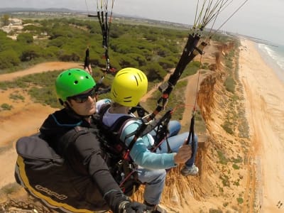 Tandem-Gleitschirmflug in Albufeira, Algarve