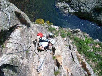 Via ferrata of Pont du Diable in Ardèche