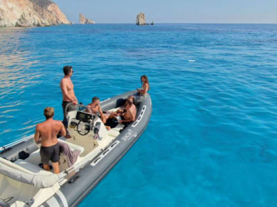 Full Day Private Speedboat Tour of Milos, Poliegos, and Kimolos from Paros