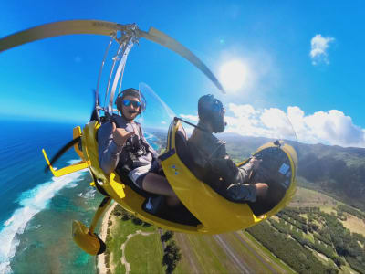 Vuelo en autogiro sobre O'ahu desde Waialua