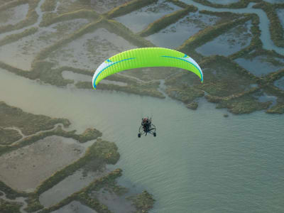 Baptême de l'air en paramoteur près de Royan, Charente-Maritime