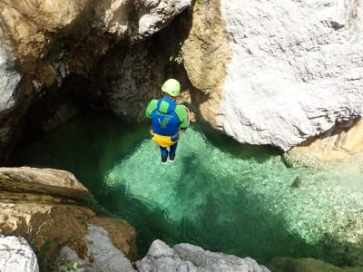 Canyoning für Fortgeschrittene in der Summerrain-Schlucht, Gardasee