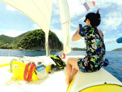 Initiation au catamaran dans l’archipel des Saintes, Guadeloupe