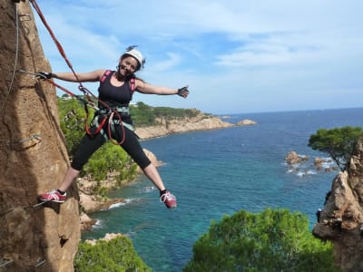 Via Ferrata in Cala del Molí, near Sant Feliu de Guixols