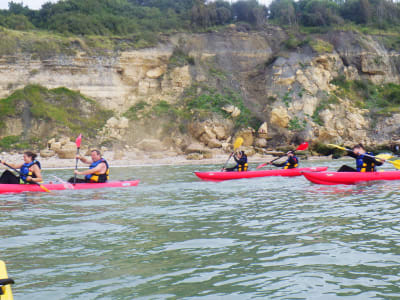 Randonnées kayak de mer le long des falaises de Deauville-Trouville