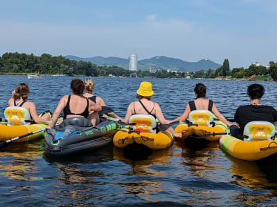 Excursion en kayak sur le vieux lac Danube à Vienne