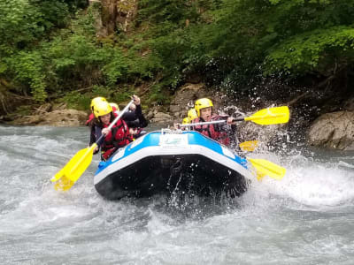 Rafting descent of the Giffre river in Samoëns