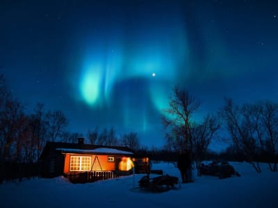 Caza guiada de auroras boreales en Alta