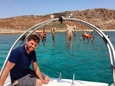 Excursión de pesca privada desde Chania, Creta