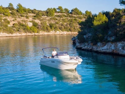 Excursion en bateau privé vers la côte nord de l'île de Hvar depuis Makarska